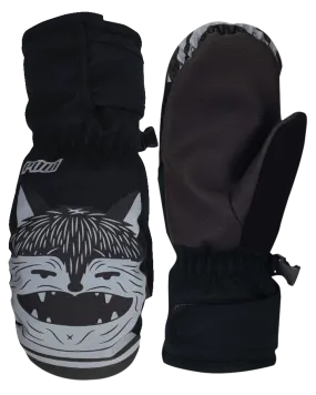 POW Critter Kids' Mittens - Black - 2023