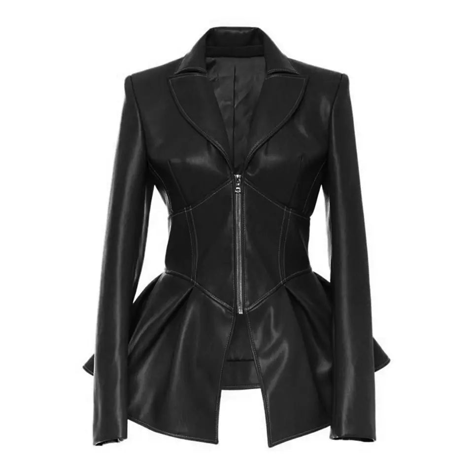 Publem Zipper Faux Jacket