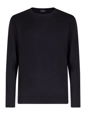 Pull girocollo in filato Winter Basic - Bleu