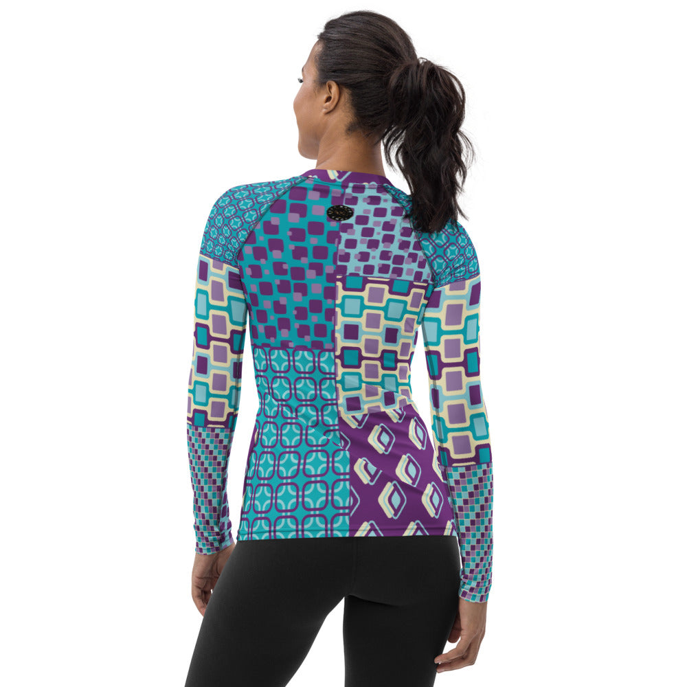 Purple Jetson Fashion Rashguard Top