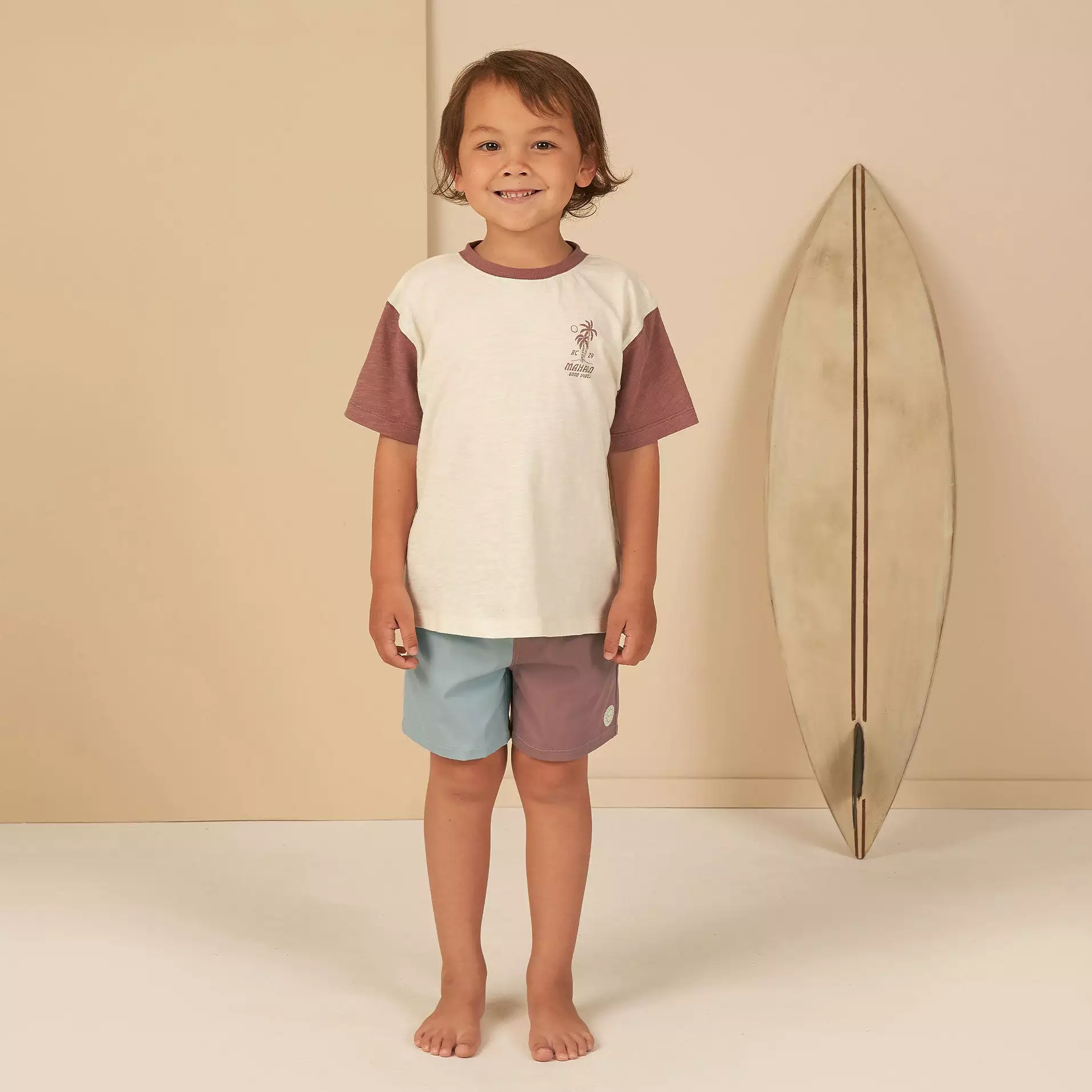 Rylee + Cru Boardshort - Mulberry