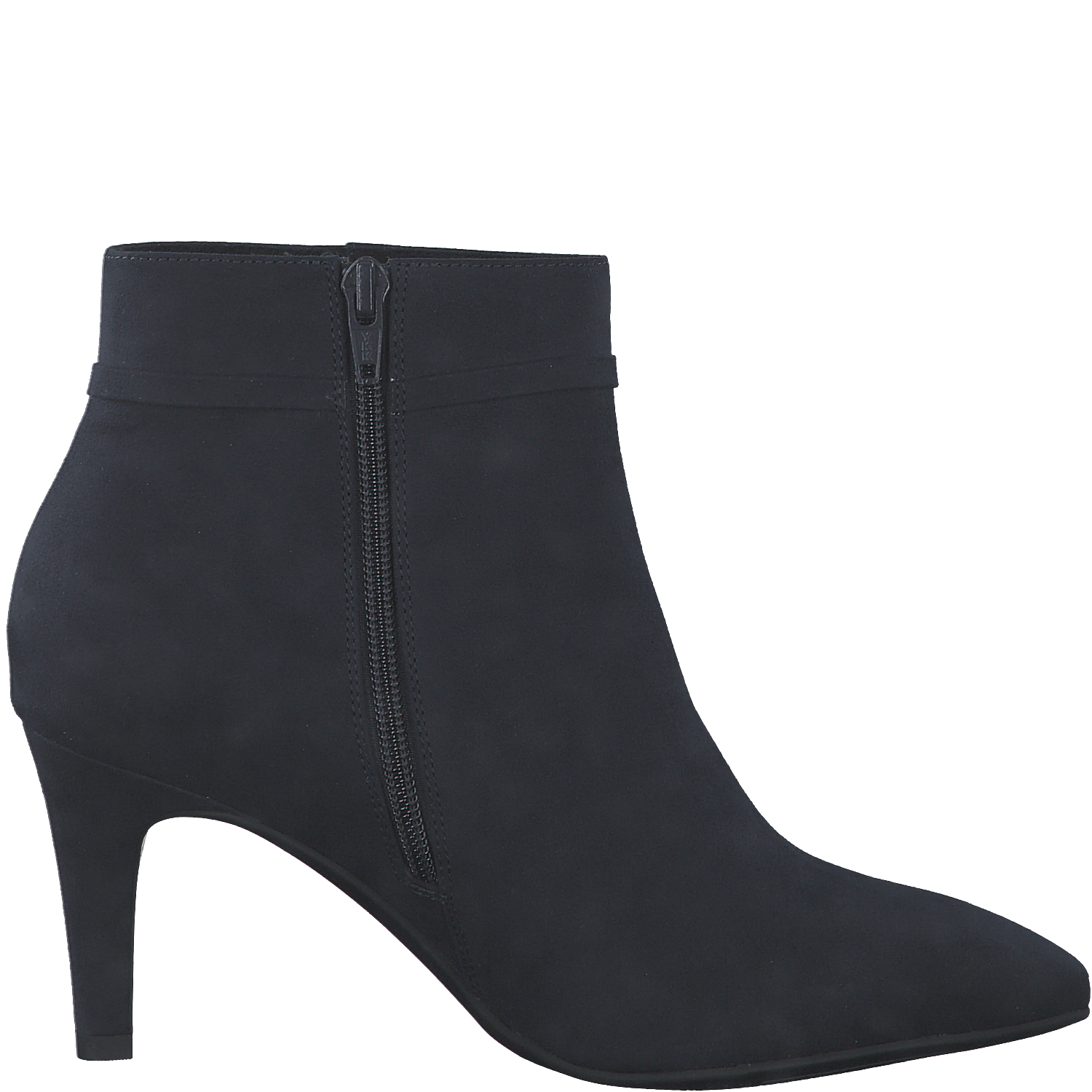 S Oliver Navy Heeled Ankle Boot