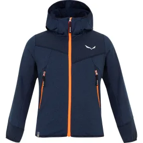 SALEWA - Agner Melange PL Fleecejacket Kids navy blazer melange