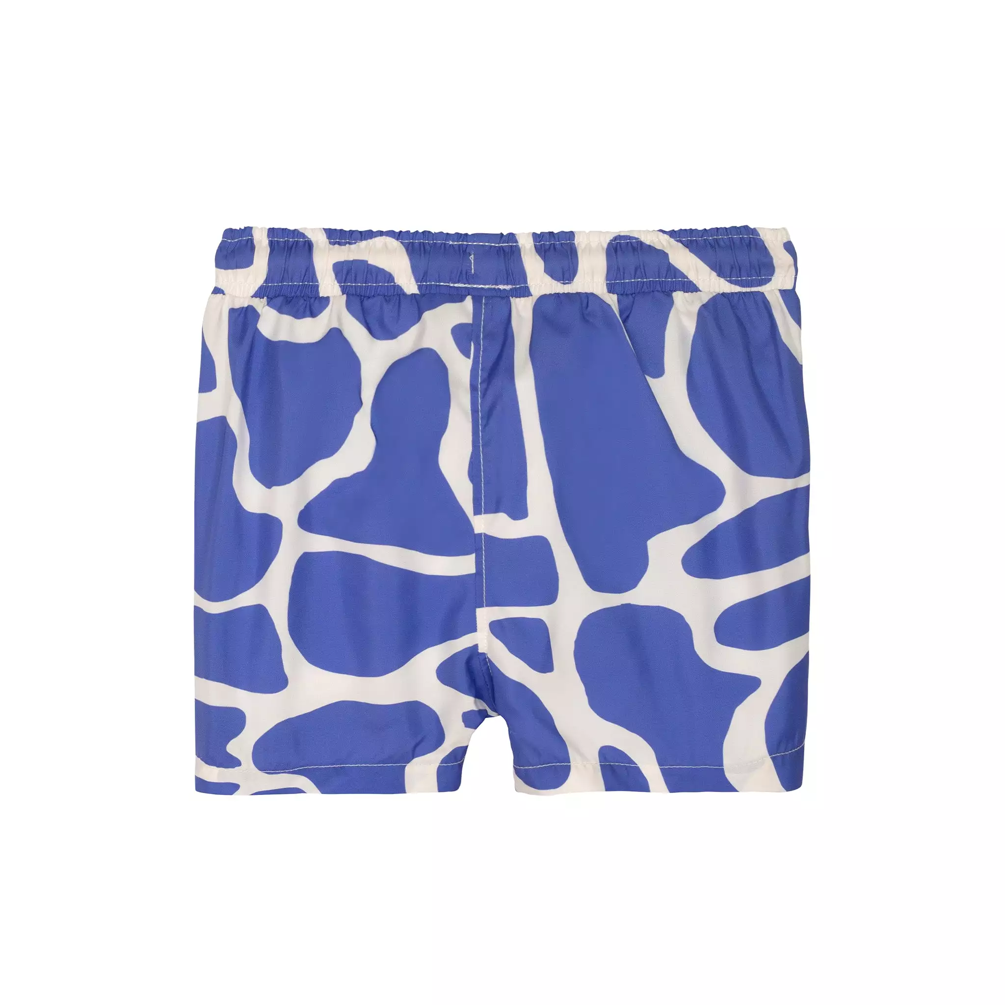 Seaqual Recycled Polyester Blue Gingham Kid Swim Trunks