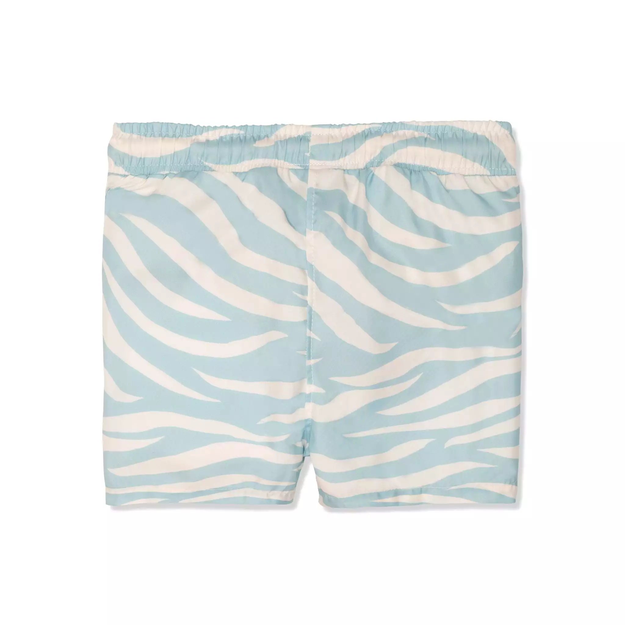 Seaqual Recycled Polyester Blue Zebra Kid Swim Trunks