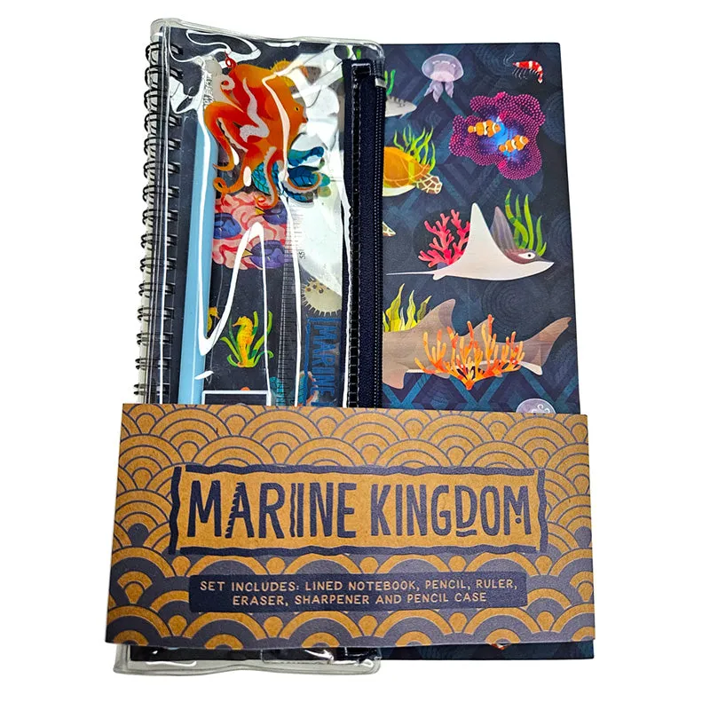 Spiral Bound A5 Lined Notebook - Marine Kingdom MEMOS07