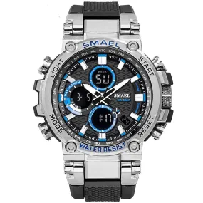 Sport Watch Men Waterproof 5Bar Dual Time