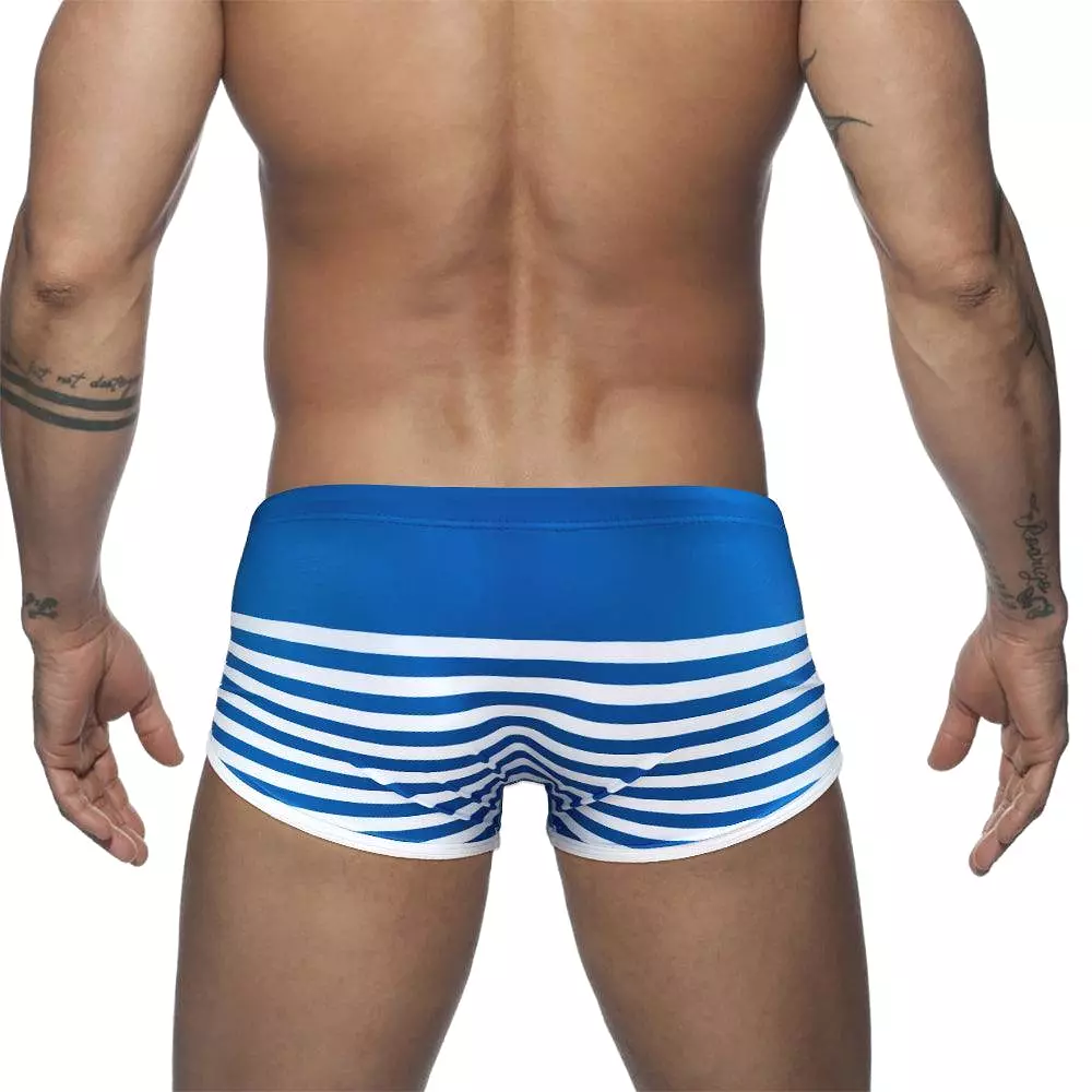 Striped Swim Trunks For Men