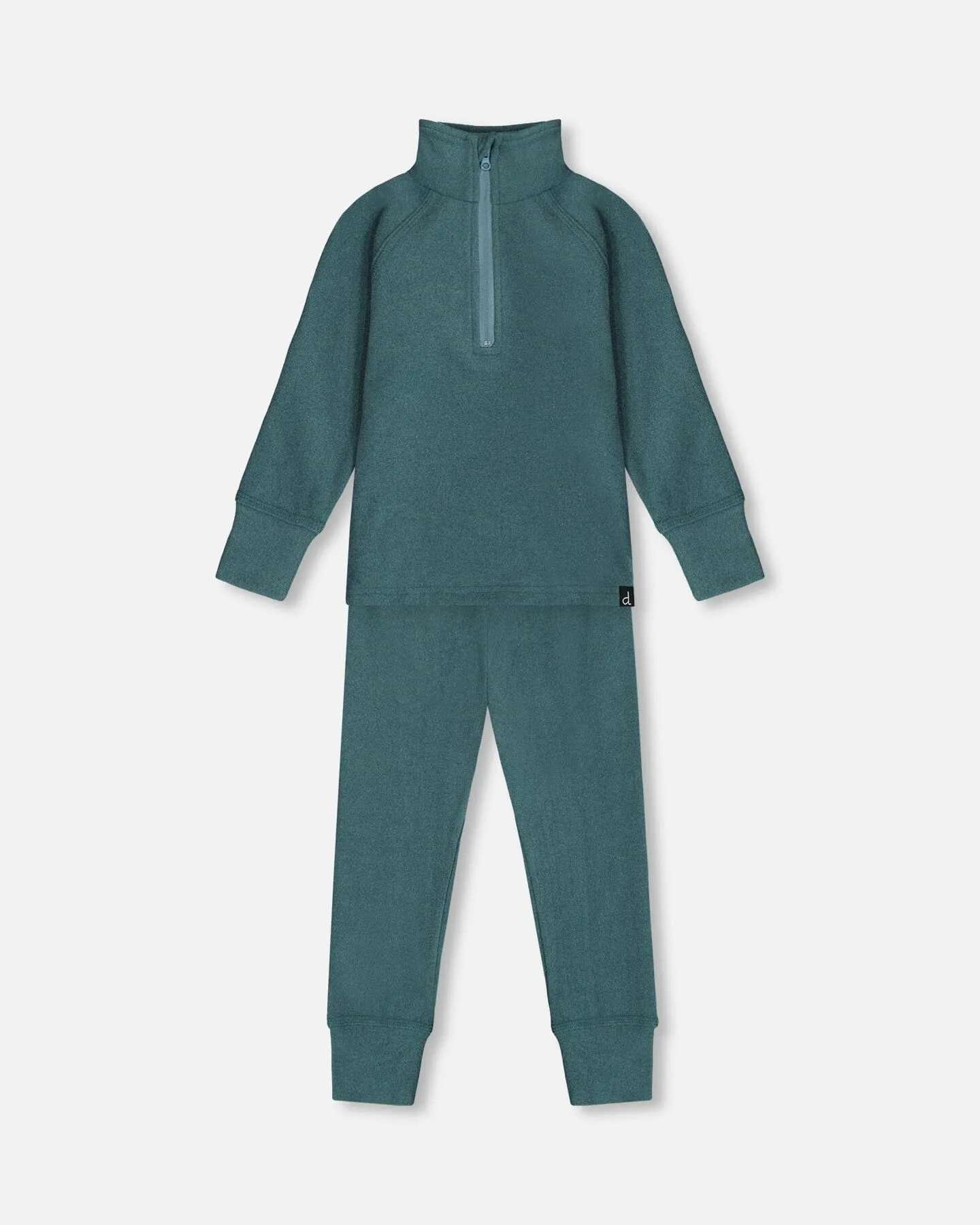 Two Piece Thermal Underwear Set Pine Green