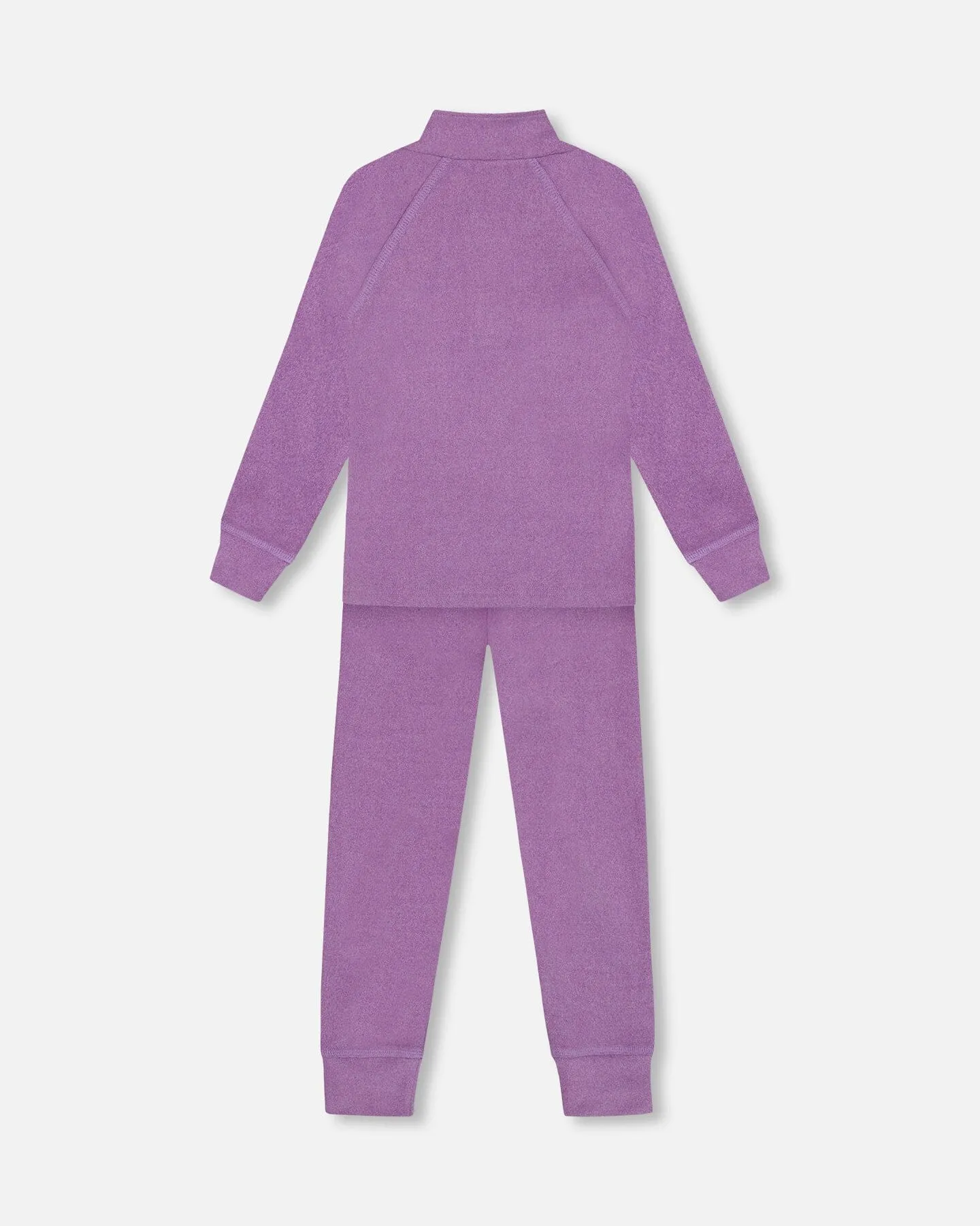 Two Piece Thermal Underwear Set Purple