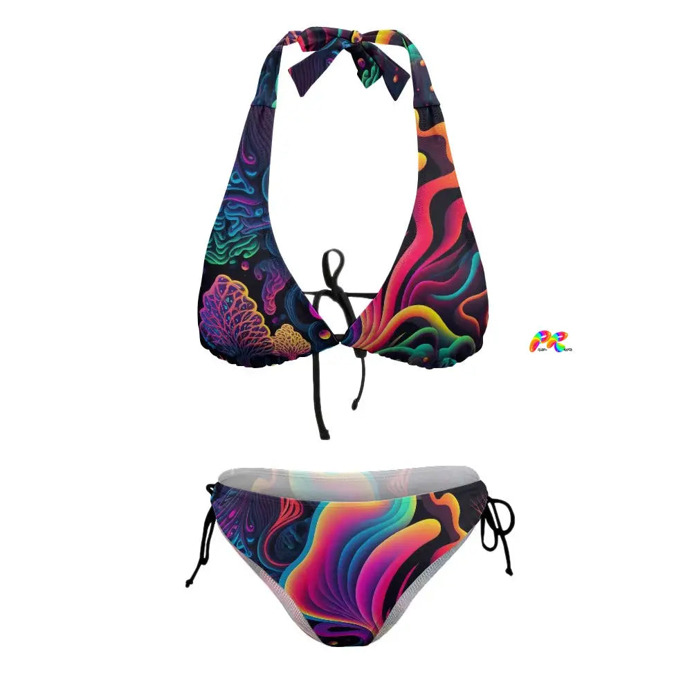 Underwater Flow Plus Size Rave Bikini