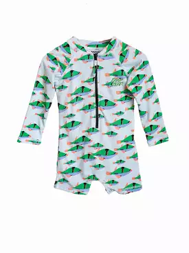 Underwater One Piece Long Sleeve Rashguard (Infants)