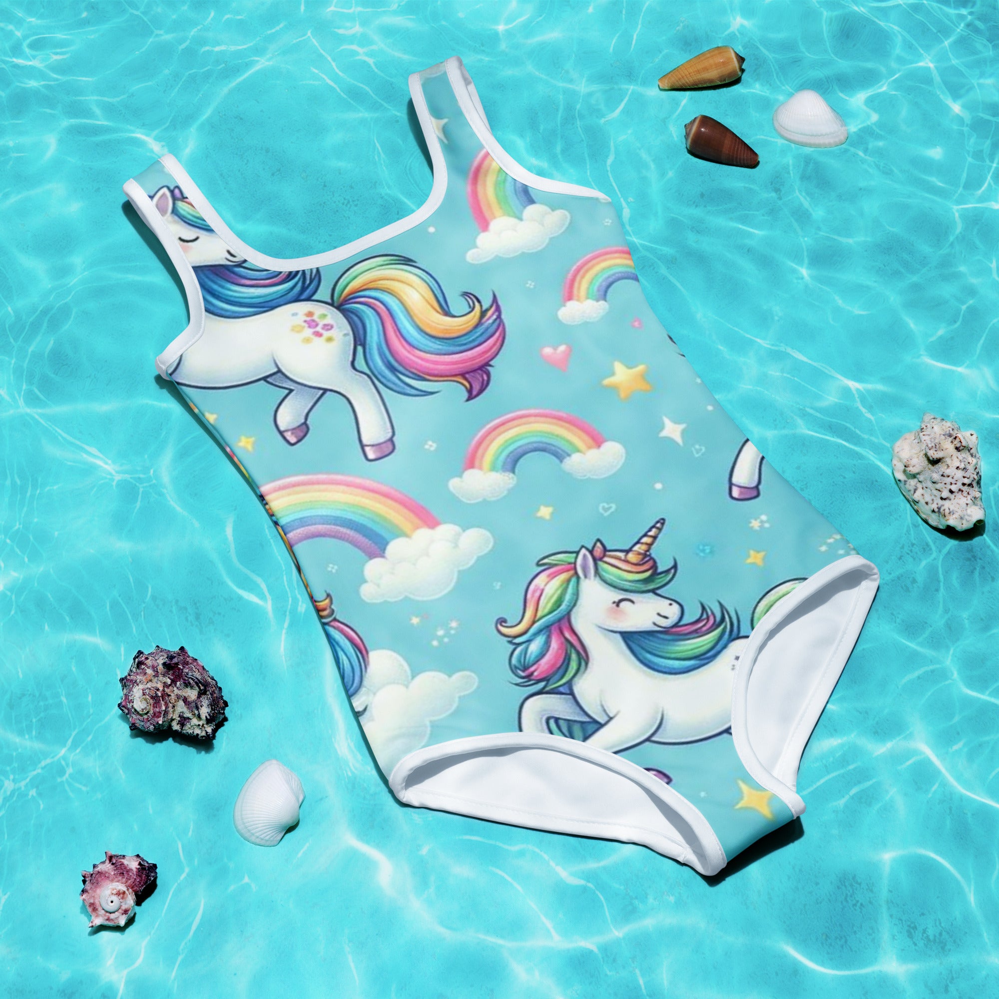 Unicorn Dreamscape One Piece Girls Swimsuit