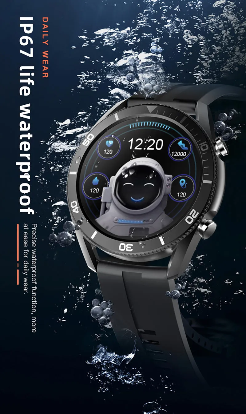 Unisex Full Touch IP67 Waterproof Multi-Sport Mode Smart Watch