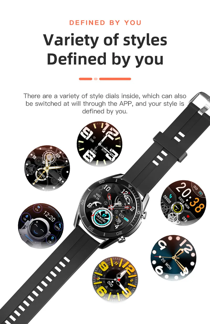 Unisex Full Touch IP67 Waterproof Multi-Sport Mode Smart Watch