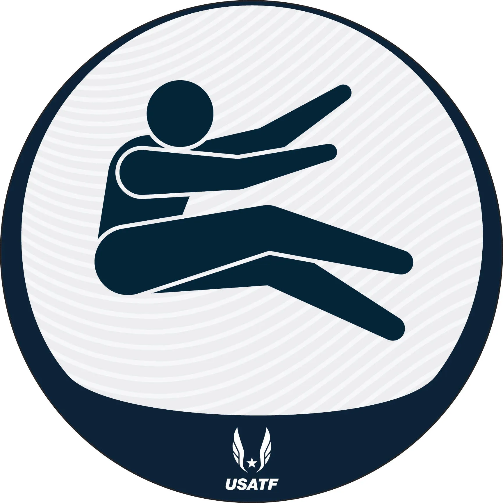 USATF Pictogram Sticker - Horizontal Jumps