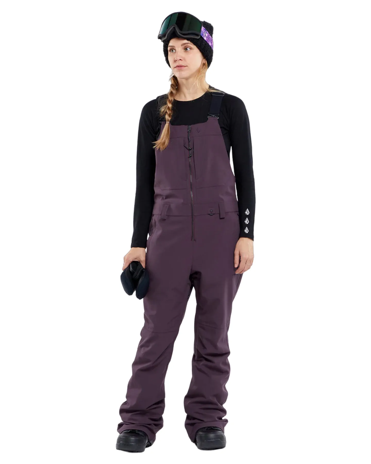 Volcom Swift Bib Overall - Blackberry | Shop Snow Pants & Suits at Trojan Wake Ski Snow & Snow Skiers Warehouse