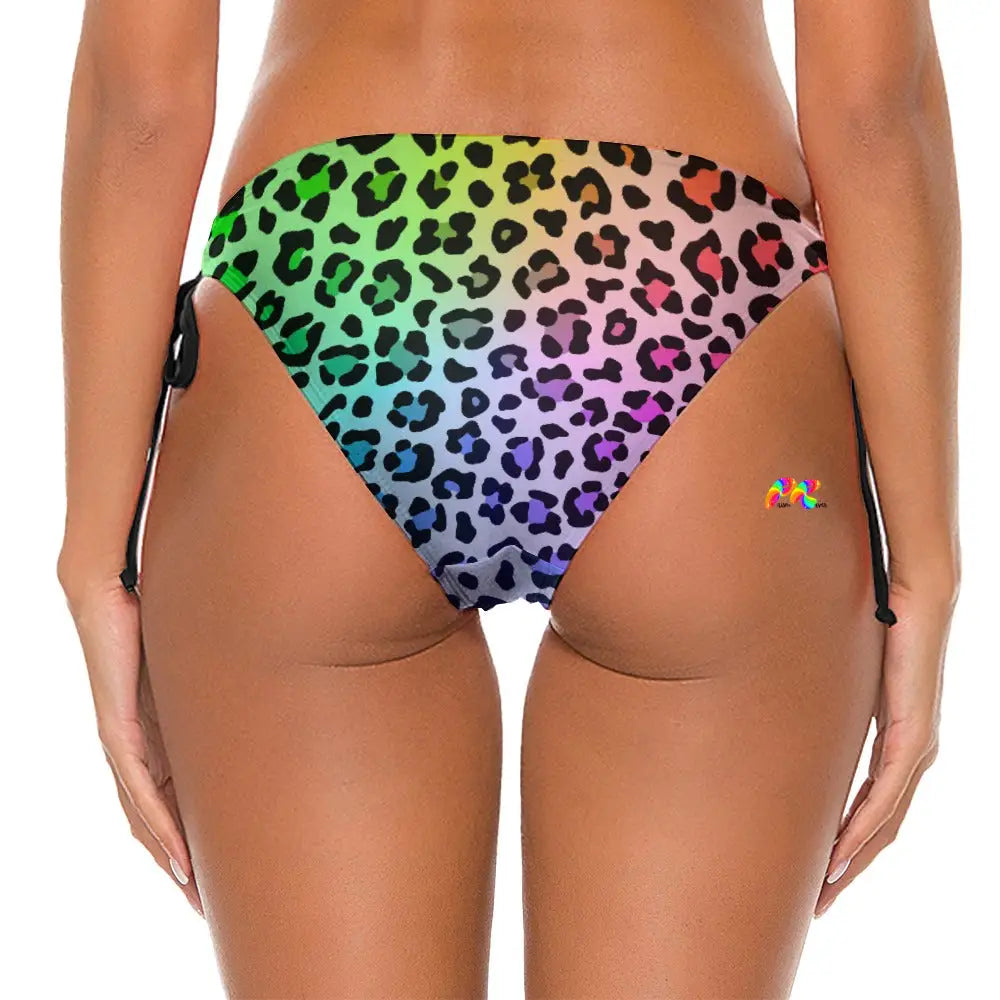 Women's Colorful Leopard Bikini Bottoms