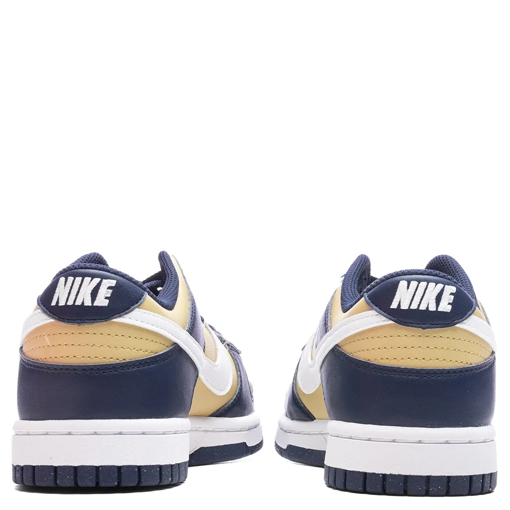 Women's Dunk Low Next Nature - Midnight Navy/White/Team Gold