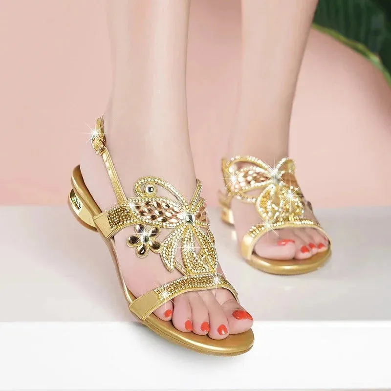 women's sandals Women's Crystal Slippers Glitter Bling