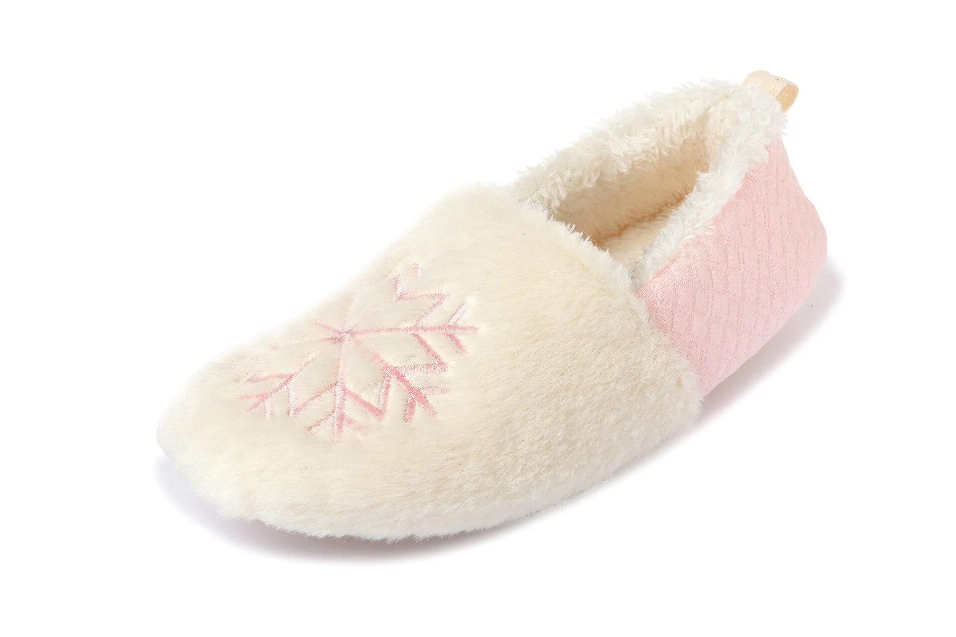 Women's Winter Christmas Snowflake Cotton Rubber Sole Home Indoor Slippers